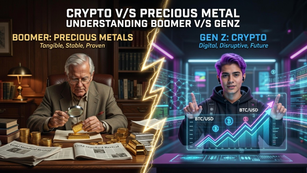 Crypto vs Precious Metal — Boomer vs Gen Z